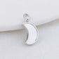 9X19Mm 14K Gold Color Plated Sheel Moon Shape Connect Charms Pendants Jewelry Making Supplies Diy Accessories