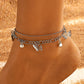 Women’s Double-Layer Butterfly Anklet – Gold Beach & Summer Jewelry
