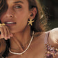 Gold Starfish Statement Earrings