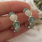 New Fashion Colorful Resin Stone Hoop Earrings for Women Jewelry Cute Hot Sale Hoop Earrings