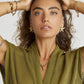 Gold Starfish Statement Earrings