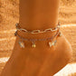 Women’s Double-Layer Butterfly Anklet – Gold Beach & Summer Jewelry