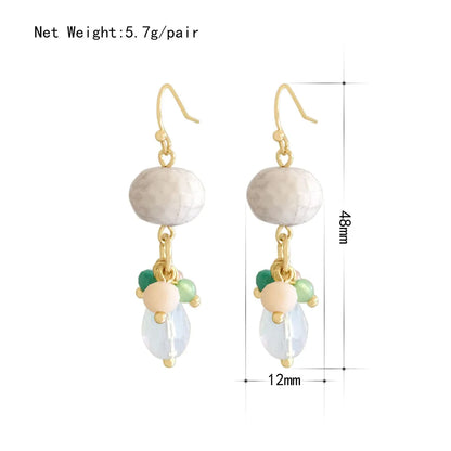 Long Tassel Simulated Pearl Drop Earrings for Women Gift Bijoux Korean Jewelry Gold Color Pendientes Boucle D'Oreille