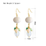 Long Tassel Simulated Pearl Drop Earrings for Women Gift Bijoux Korean Jewelry Gold Color Pendientes Boucle D'Oreille
