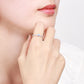 Princess & Knight Adjustable Couple Rings – S925 Silver & Moonstone