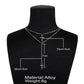 Fashion Gold Color Crystal Cross Necklaces Pendants Boho Double Layered Necklace Catholic Religious Christian Statement Jewelry