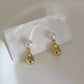 Fashion Elegant Teardrop Pear Imitation Pearl Drop Earrings Simple Versatile Jewelry Gift for Women