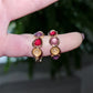 New Fashion Colorful Resin Stone Hoop Earrings for Women Jewelry Cute Hot Sale Hoop Earrings