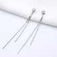Korean Long Statement Geometric Triangle Tassel Dangle Drop Earrings for Women Earrings Fashion Jewelry Oorbellen Brincos