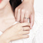 Princess & Knight Adjustable Couple Rings – S925 Silver & Moonstone