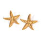 Gold Starfish Statement Earrings