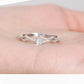 Princess & Knight Adjustable Couple Rings – S925 Silver & Moonstone
