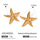 Gold Starfish Statement Earrings