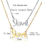 Sifisrri Stethoscope Heartbeat Gold Color Pendants Necklace Stainless Steel for Women Heart Love Valentine'S Day Jewelry Gift