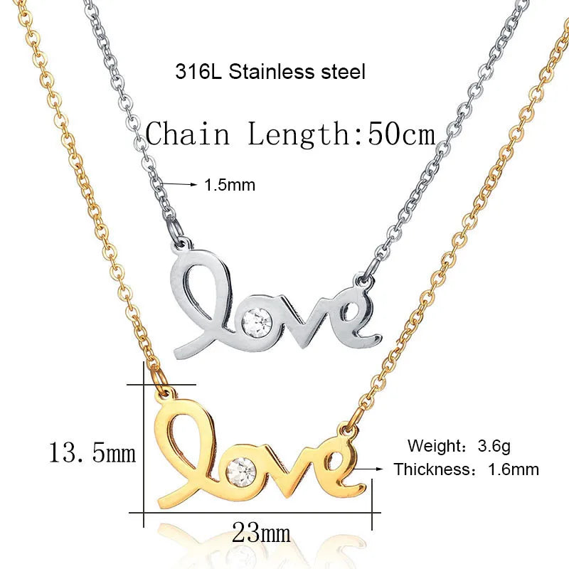 Sifisrri Stethoscope Heartbeat Gold Color Pendants Necklace Stainless Steel for Women Heart Love Valentine'S Day Jewelry Gift