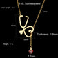 Sifisrri Stethoscope Heartbeat Gold Color Pendants Necklace Stainless Steel for Women Heart Love Valentine'S Day Jewelry Gift