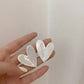 New Design Red Heart Stud Earring Women Metal Gold Color Eye Heart Lips Wedding Statement Earrings Fashion Party Jewelry