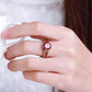 Gold Rhinestone Zircon Couple Ring for Women – Elegant Statement Jewelry