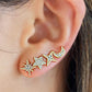 ROXI Romantic 4Pcs/Set Combination Stud Earrings for Women Fashion Earrings Jewelry Wedding Earing Piercing Brincos
