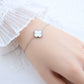Four-leaf clover cross-border Internet celebrity plated 18k gold double-sided OL mother-of-pearl lucky four-leaf clover bracelet necklace ring earrings