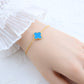 Four-leaf clover cross-border Internet celebrity plated 18k gold double-sided OL mother-of-pearl lucky four-leaf clover bracelet necklace ring earrings