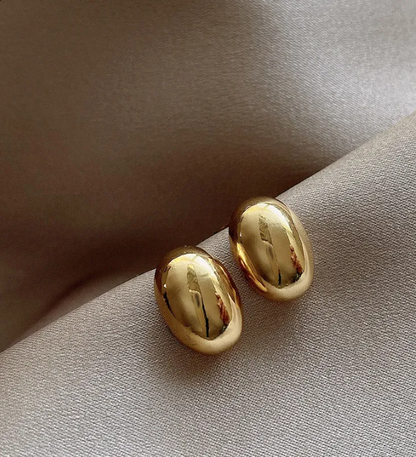 Gold Hollow Heart Stud Earrings for Women – Minimalist 925 Silver Post Jewelry