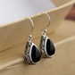 Red Vintage Water Drop Hook Earrings for Women – Antique Filigree Dangle Jewelry