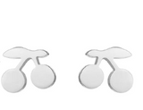 Women’s Stainless Steel Fruit Stud Earrings – Cherry, Apple, Strawberry & More