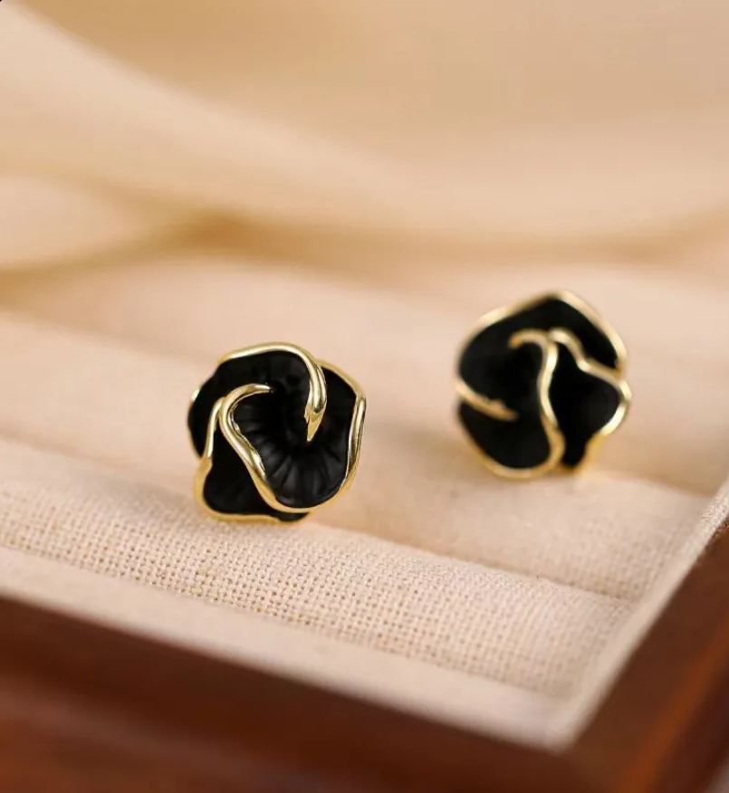 Floral Stud Earrings – Sweet Korean Style