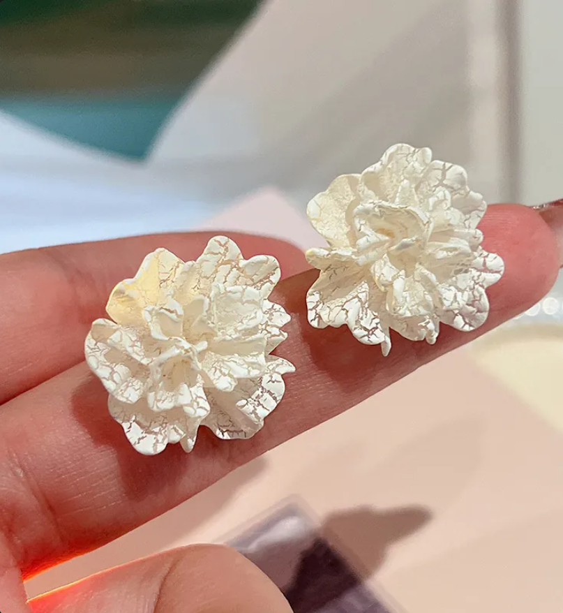 Floral Stud Earrings – Sweet Korean Style