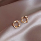 Women’s 925 Silver Post Pearl & Zircon Earrings – Elegant Assorted Styles