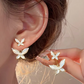 Women’s 925 Silver Post Pearl & Zircon Earrings – Elegant Assorted Styles