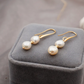 Women's Gold-Plated Baroque Freshwater Pearl Drop Earrings – 5cm