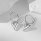 Silver Heart Stud Earrings for Women – Minimalist Stainless Steel Jewelry