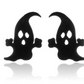 Women’s Stainless Steel Halloween Stud Earrings – Ghost, Skull, Pumpkin & Evil Eye Styles