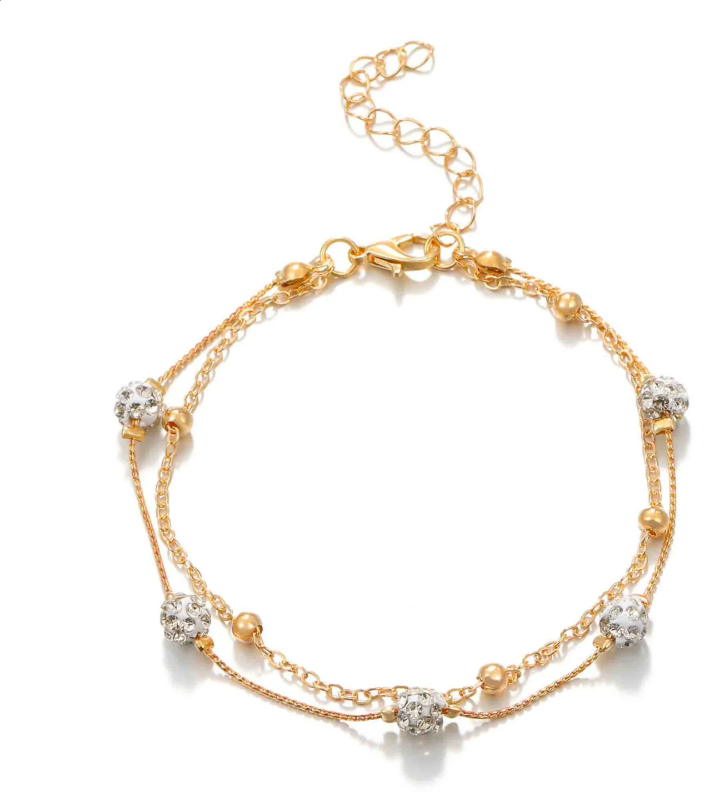 Women’s Silver-Tone Snake Chain Anklet – Minimalist Adjustable Foot Jewelry