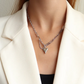 Gold Bead Chain Heart & Pearl Pendant Necklace for Women – Elegant Stainless Steel Jewelry