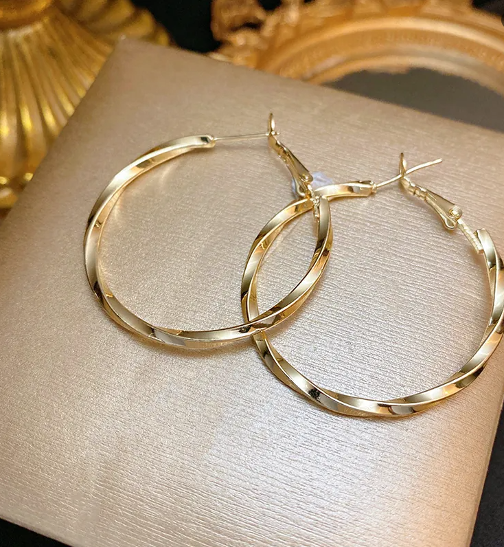 Women’s Geometric Hoop & Stud Earrings – 925 Silver Posts, Assorted Styles