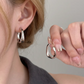 Women’s Gold-Tone Teardrop Faux Pearl Earrings – 925 Silver Posts