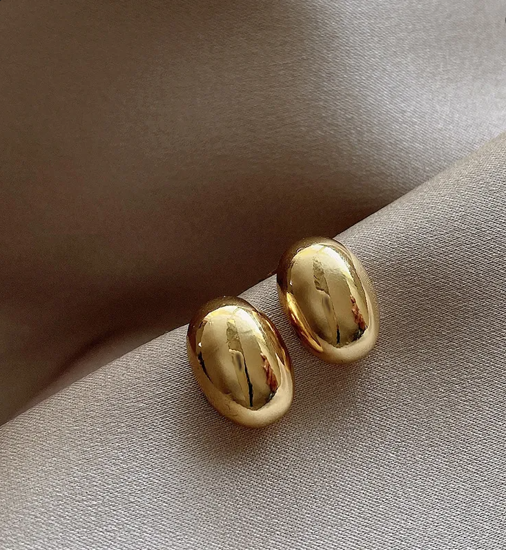 Women’s Geometric Hoop & Stud Earrings – 925 Silver Posts, Assorted Styles