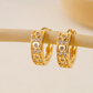 Gold Heart Hollow Zircon Hoop Earrings for Women – Elegant Brass Jewelry