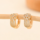 Gold Heart Hollow Zircon Hoop Earrings for Women – Elegant Brass Jewelry