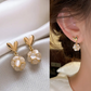 Gold Multi-Layer Claw Zirconia Stud Earrings for Women – Elegant 925 Silver Post Jewelry