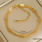 Gold Plated 3mm Polished Snake Chain Anklet for Women – Minimalist Stainless Steel Jewelry