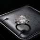 Gold Oval White Rhinestone Ring for Women – Elegant Vintage Statement Jewelry