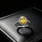 Gold Oval White Rhinestone Ring for Women – Elegant Vintage Statement Jewelry