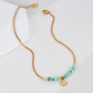 Natural Beaded Shell Anklet – Gold Beach Titanium Steel Anklet