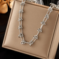 Silver Knotted Chain Bracelet for Men & Women – Stainless Steel Hip Hop Jewelry