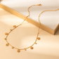 Gold Plated Sun Pendant Necklace for Women – Elegant Stainless Steel Celestial Jewelry