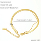 Women's 18K Gold Plated Titanium Steel Anklet